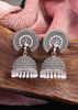 Afgani German Silver Oxidized Jhumki Earrings for Women (DESIGN 1017)