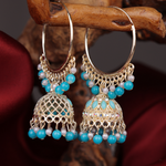 Afgani German Silver Oxidized Jhumki Earrings for Women (DESIGN 1067)