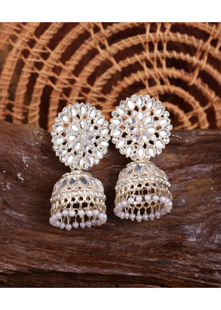 Afgani German Silver Oxidized Jhumki Earrings for Women (DESIGN 1100)