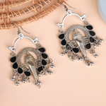 Afgani German Silver Oxidized Jhumki Earrings for Women (DESIGN 1518)