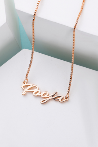 Simple Style Name Necklace