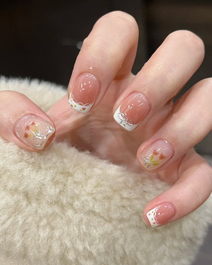 Elegant Minimalist Press-On Nail Set (24pcs) (DESIGN 7308)