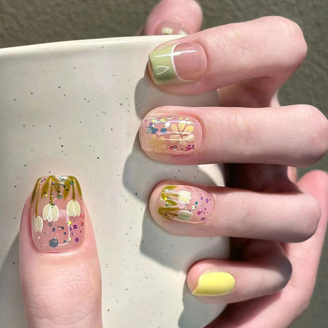 Elegant Minimalist Press-On Nail Set (24pcs) (DESIGN 7515)