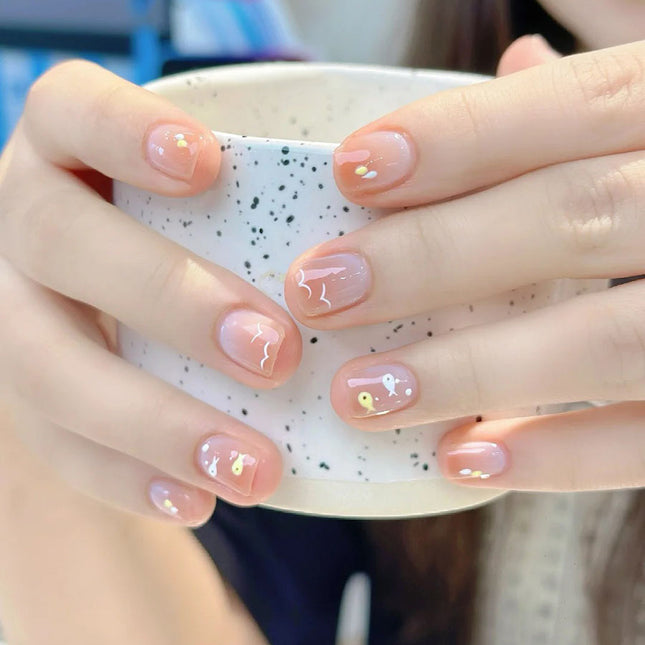 Elegant Minimalist Press-On Nail Set (24pcs) (DESIGN 7595)