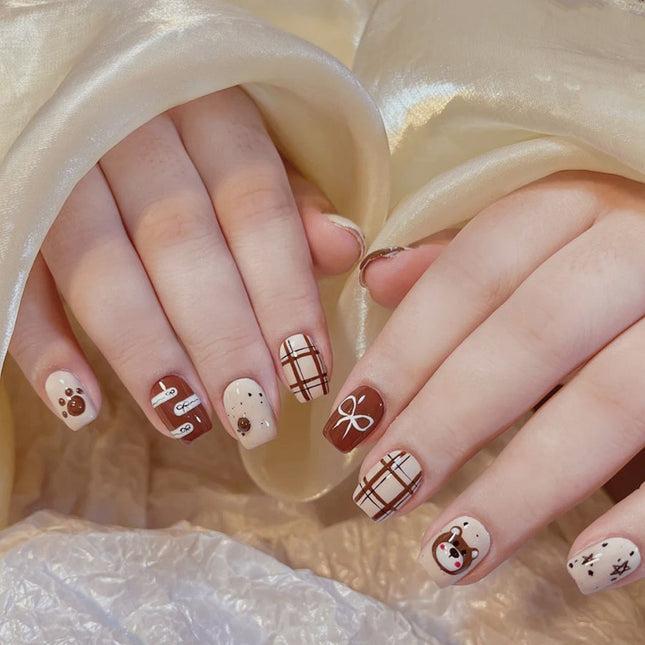 Elegant Minimalist Press-On Nail Set (24pcs) (DESIGN 7603)