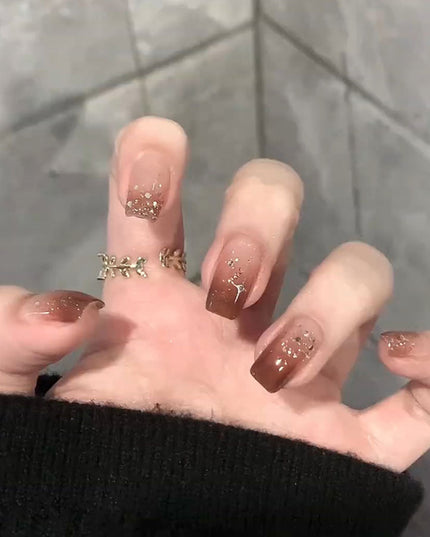 Elegant Minimalist Press-On Nail Set (24pcs) (DESIGN 7568)