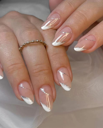 Elegant Minimalist Press-On Nail Set (24pcs) (DESIGN 7387)