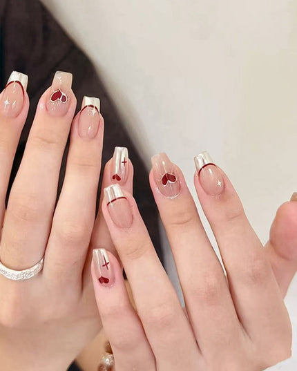 Elegant Minimalist Press-On Nail Set (24pcs) (DESIGN 7535)