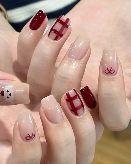 Elegant Minimalist Press-On Nail Set (24pcs) (DESIGN 7564)