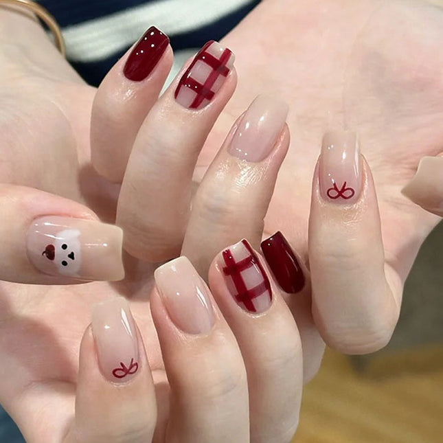 Elegant Minimalist Press-On Nail Set (24pcs) (DESIGN 7564)