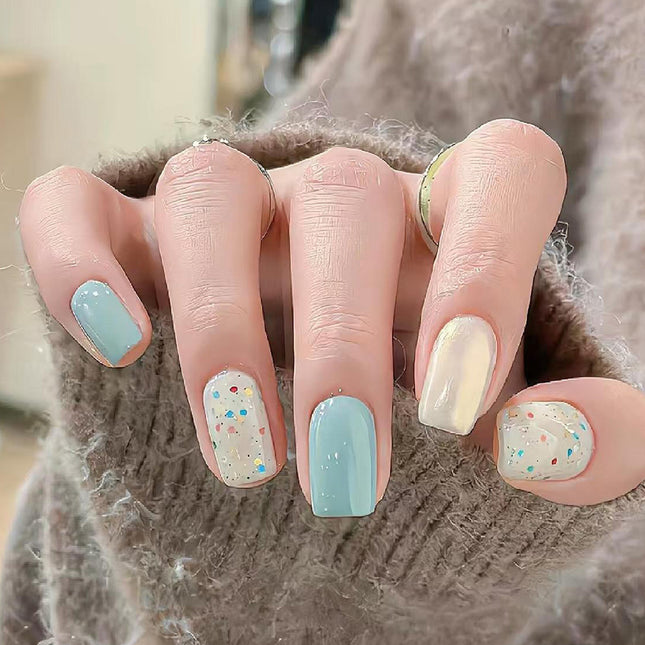 Elegant Minimalist Press-On Nail Set (24pcs) (DESIGN 7654)