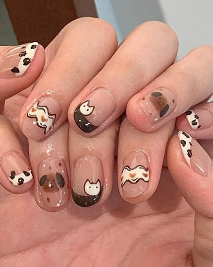 Elegant Minimalist Press-On Nail Set (24pcs) (DESIGN 7619)