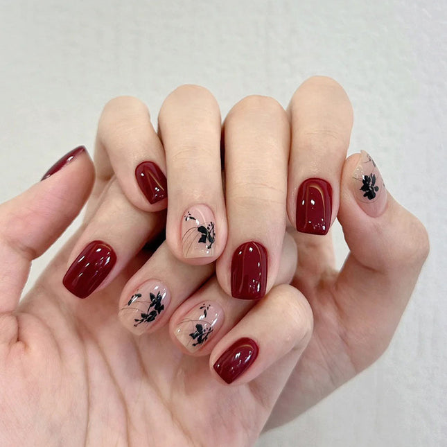 Elegant Minimalist Press-On Nail Set (24pcs) (DESIGN 7598)