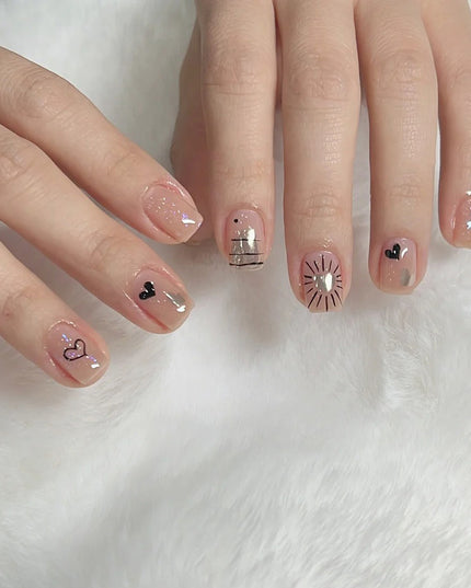Elegant Minimalist Press-On Nail Set (24pcs) (DESIGN 7554)