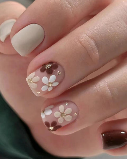 Elegant Minimalist Press-On Nail Set (24pcs) (DESIGN 7433)