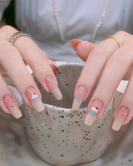 Elegant Minimalist Press-On Nail Set (24pcs) (DESIGN 7562)
