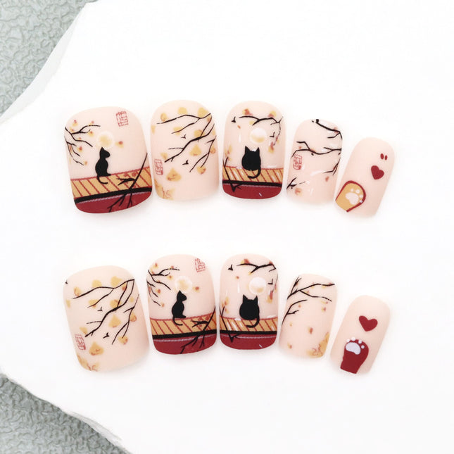 Elegant Minimalist Press-On Nail Set (24pcs) (DESIGN 7553)