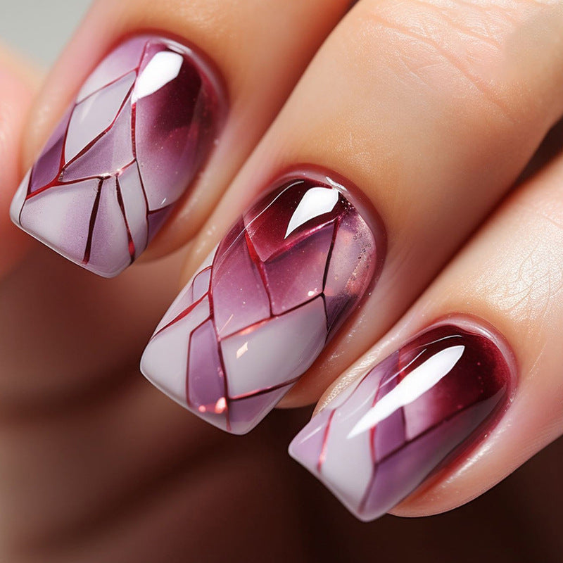 Elegant Minimalist Press-On Nail Set (24pcs) (DESIGN 7429)