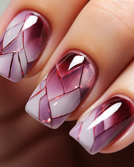 Elegant Minimalist Press-On Nail Set (24pcs) (DESIGN 7429)