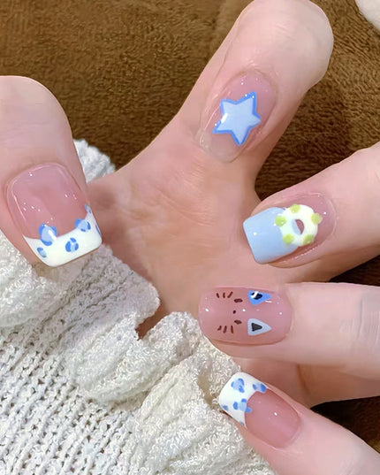 Elegant Minimalist Press-On Nail Set (24pcs) (DESIGN 7659)