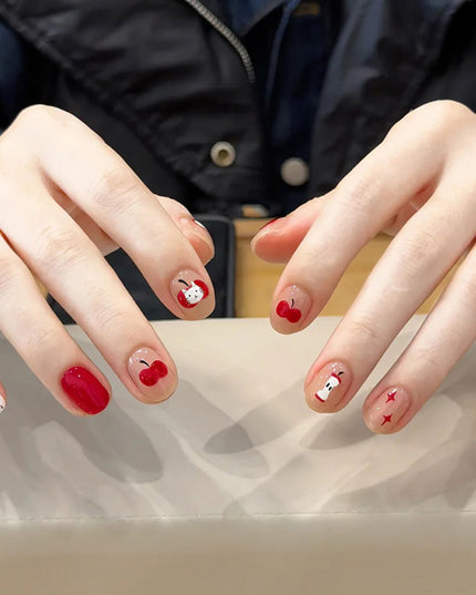 Elegant Minimalist Press-On Nail Set (24pcs) (DESIGN 7612)