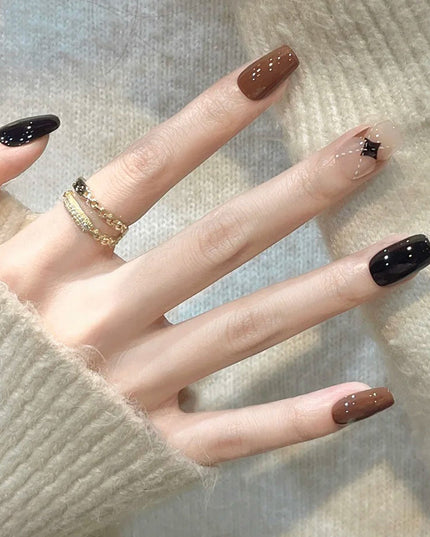 Elegant Minimalist Press-On Nail Set (24pcs) (DESIGN 7605)