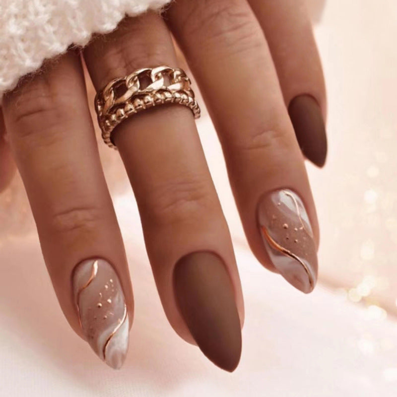 Elegant Minimalist Press-On Nail Set (24pcs) (DESIGN 7392)