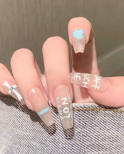Elegant Minimalist Press-On Nail Set (24pcs) (DESIGN 7457)