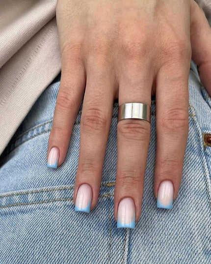 Elegant Minimalist Press-On Nail Set (24pcs) (DESIGN 7351)