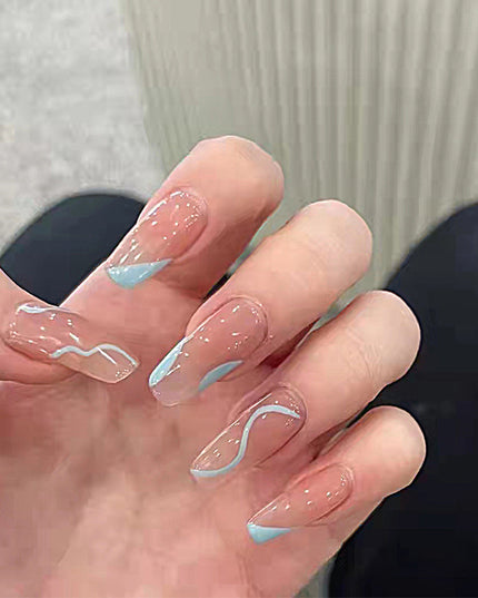 Elegant Minimalist Press-On Nail Set (24pcs) (DESIGN 7318)