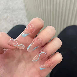 Elegant Minimalist Press-On Nail Set (24pcs) (DESIGN 7318)