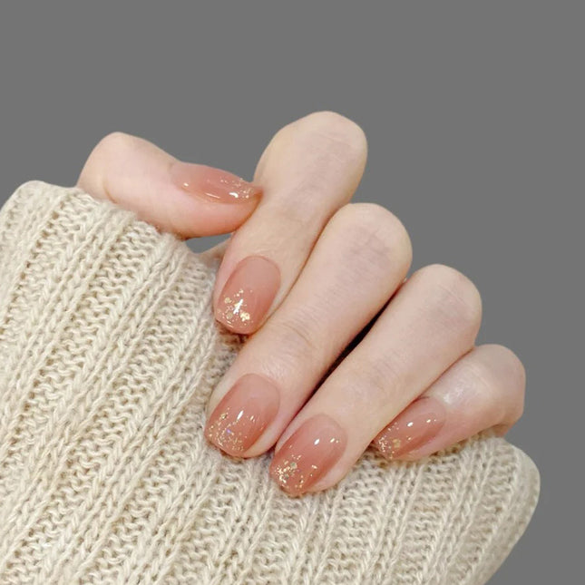 Elegant Minimalist Press-On Nail Set (24pcs) (DESIGN 7666)