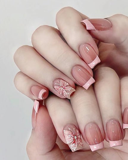 Elegant Minimalist Press-On Nail Set (24pcs) (DESIGN 7507)