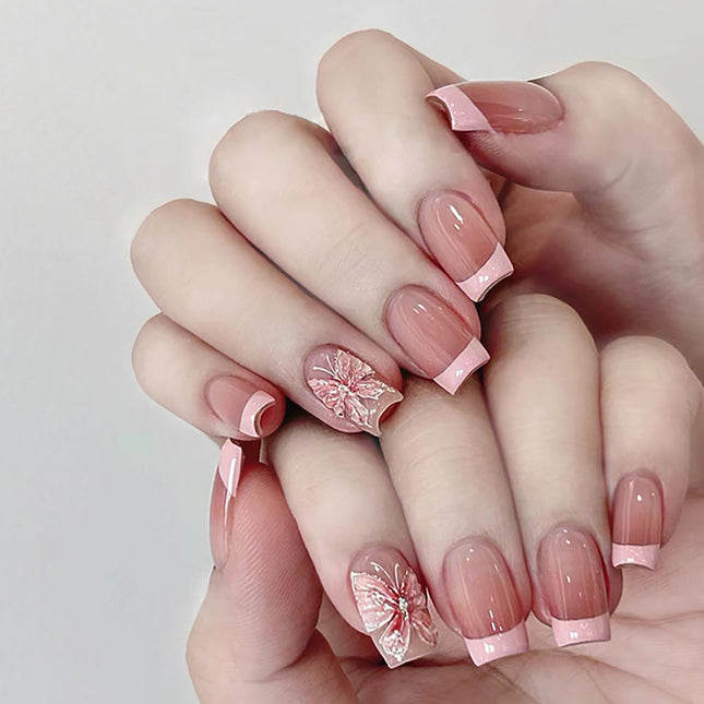 Elegant Minimalist Press-On Nail Set (24pcs) (DESIGN 7507)