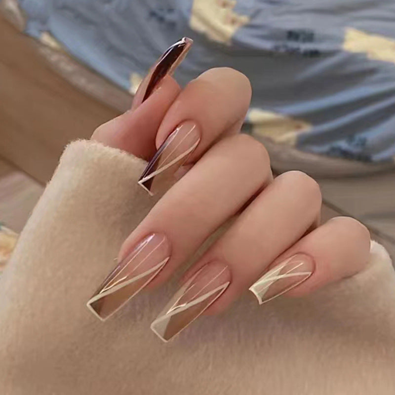 Elegant Minimalist Press-On Nail Set (24pcs) (DESIGN 7369)