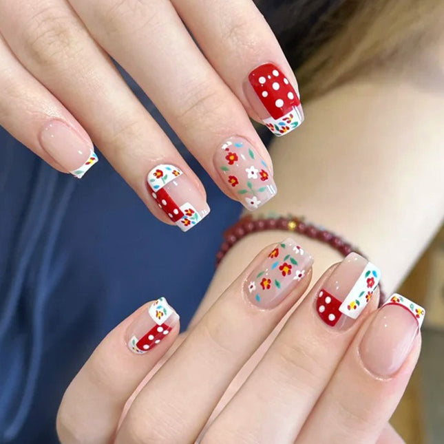 Elegant Minimalist Press-On Nail Set (24pcs) (DESIGN 7621)