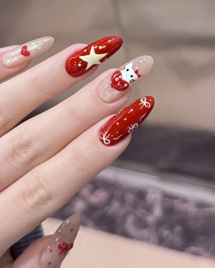 Elegant Minimalist Press-On Nail Set (24pcs) (DESIGN 7616)