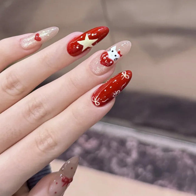 Elegant Minimalist Press-On Nail Set (24pcs) (DESIGN 7616)
