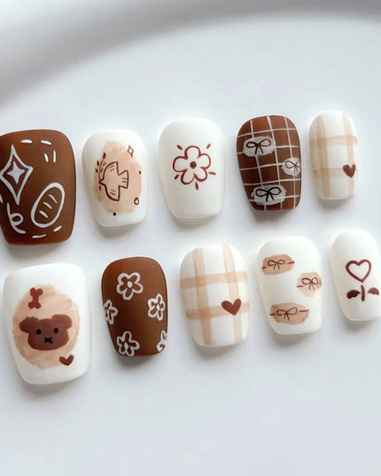 Elegant Minimalist Press-On Nail Set (24pcs) (DESIGN 7627)