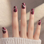 Elegant Minimalist Press-On Nail Set (24pcs) (DESIGN 7604)