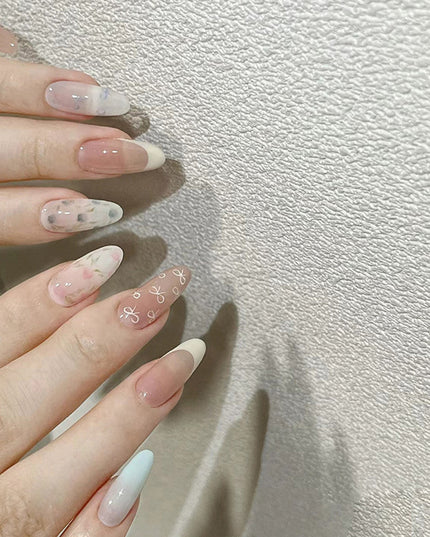 Elegant Minimalist Press-On Nail Set (24pcs) (DESIGN 7522)