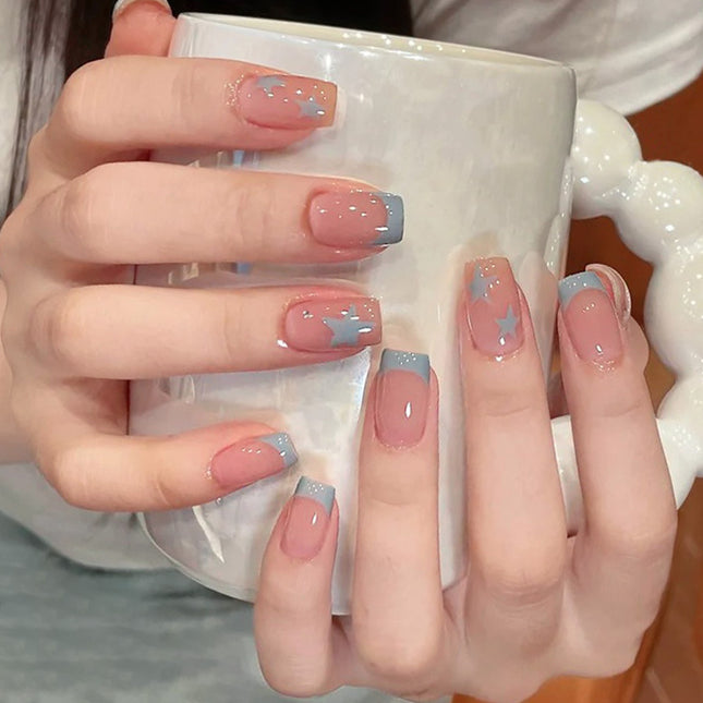 Elegant Minimalist Press-On Nail Set (24pcs) (DESIGN 7580)