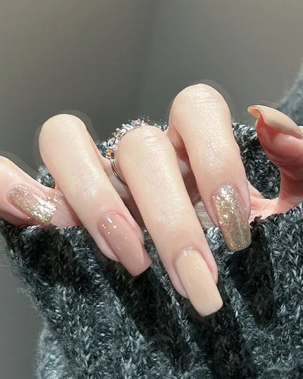 Elegant Minimalist Press-On Nail Set (24pcs) (DESIGN 7633)