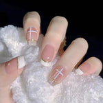 Elegant Minimalist Press-On Nail Set (24pcs) (DESIGN 7443)