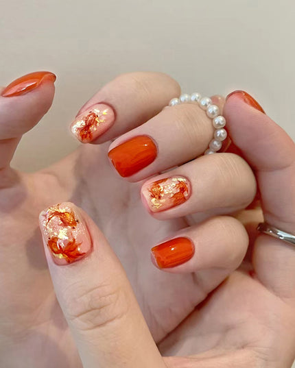 Elegant Minimalist Press-On Nail Set (24pcs) (DESIGN 7528)