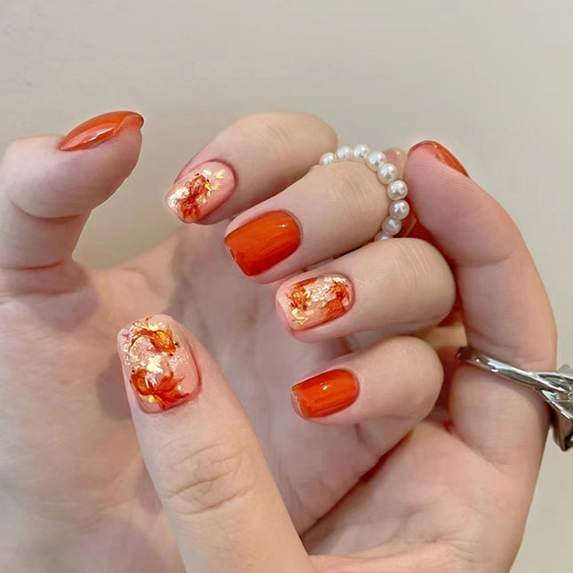 Elegant Minimalist Press-On Nail Set (24pcs) (DESIGN 7528)