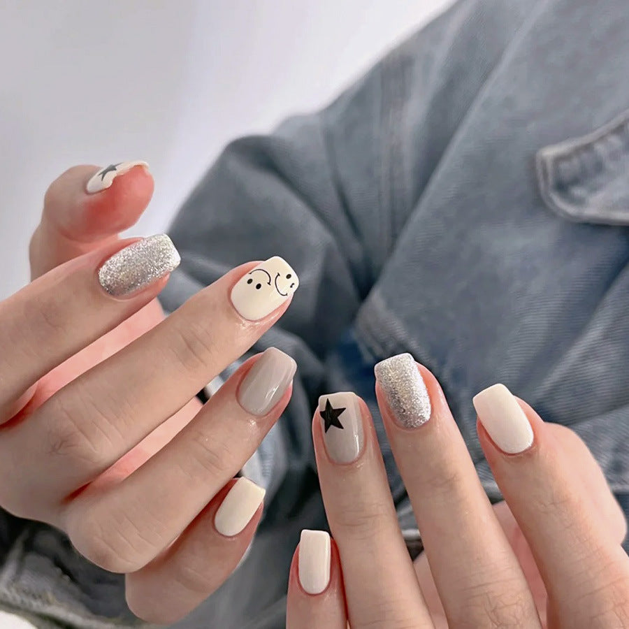 Elegant Minimalist Press-On Nail Set (24pcs) (DESIGN 7547)
