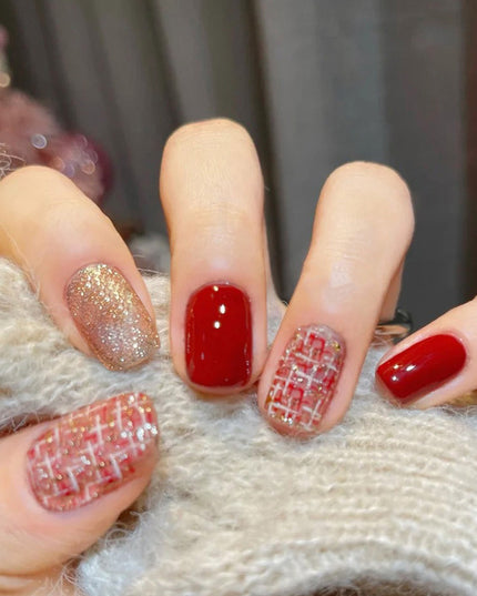 Elegant Minimalist Press-On Nail Set (24pcs) (DESIGN 7615)