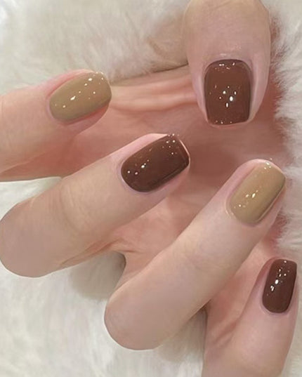 Elegant Minimalist Press-On Nail Set (24pcs) (DESIGN 7536)