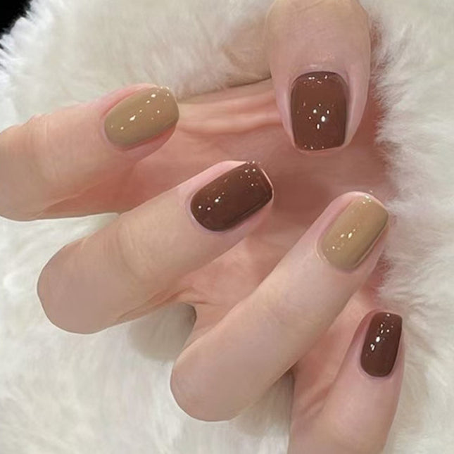 Elegant Minimalist Press-On Nail Set (24pcs) (DESIGN 7536)